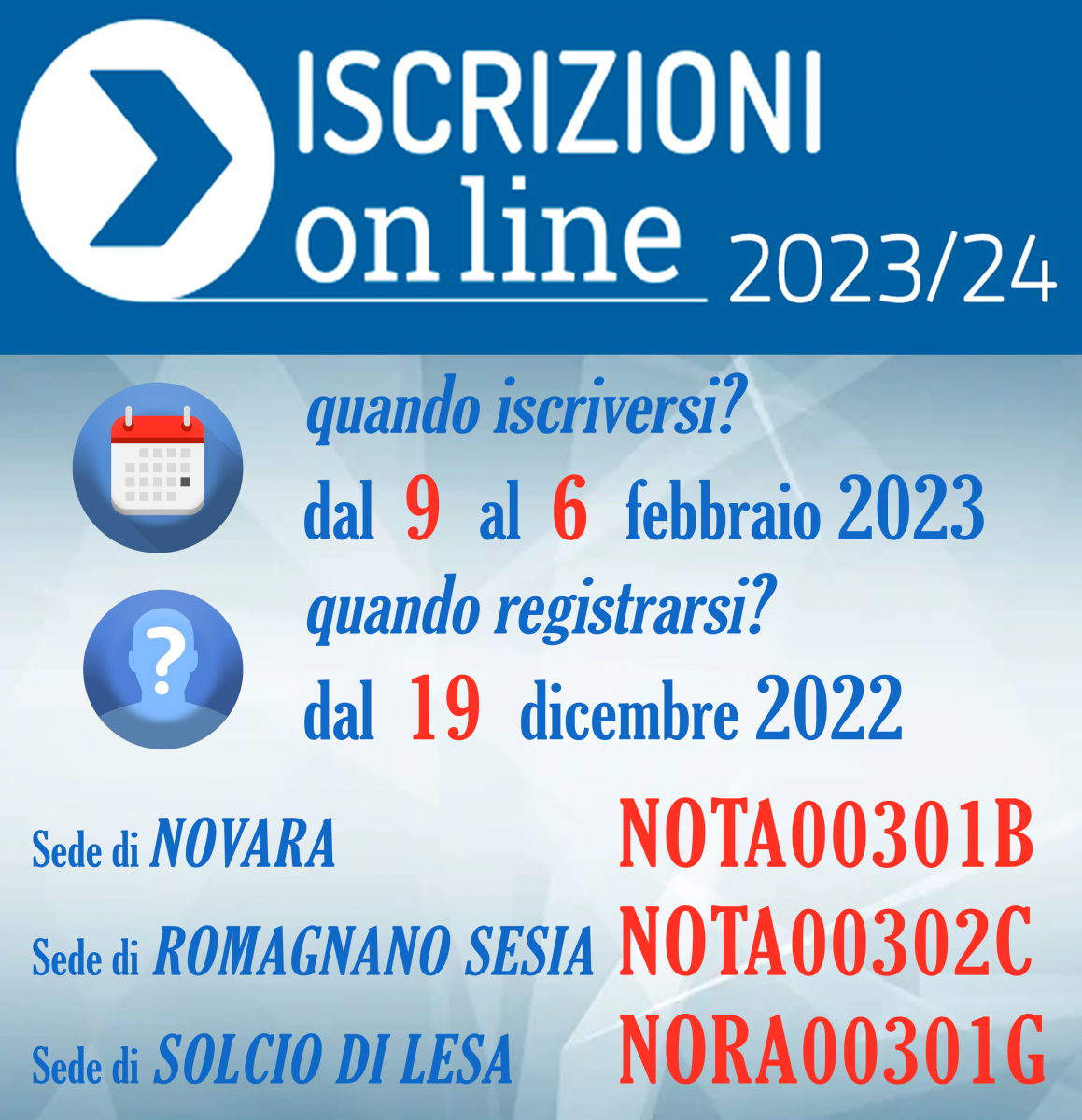 ISCRIZIONI on_line classi Prime a.s. 2023/2024